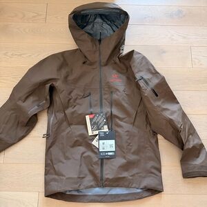 Arcteryx Alpha SV Jacket Corab Black Brown Dynasty Men Medium